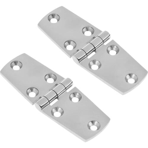 2 Pieces / Set 4'' x 1.5'' Stainless Steel 316 Casting Door Strap Hinge for Marine Boat Yacht RVs