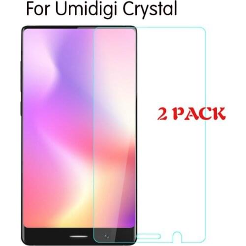 2PCS Umidigi Crystal Tempered Glass Protector Good Quality Premium 5.5 Inch Screen Protector Film Accessories for Umi Crystal 4G
