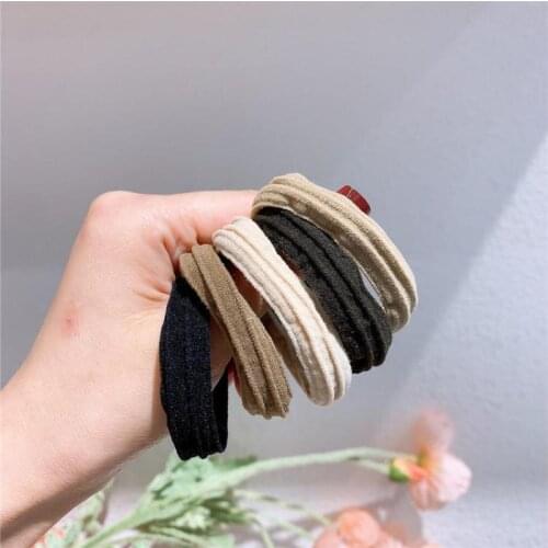 5 Piece Elastic Hair Bands For Girls Baby Hair Accessories Kids Hair Ring Ponytails Baby Hair Headdress Scrunchies Headwear