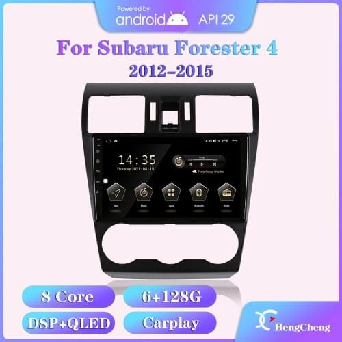 Hengcheng For Subaru Forester 4 2012-2018 Car Multimedia Video Player GPS Navigation Radio Android 8Core 6+128G Carplay