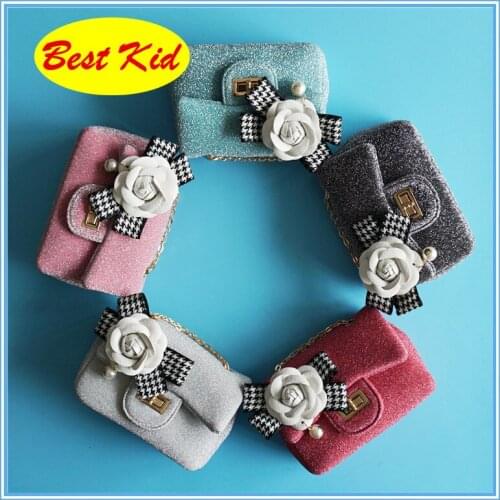 BestKid Bags! Classic stylish shoulder bags for baby Kids Small Cotton Flower Shoulder Bags Girls Mini Coin Purse New Bag SMT052