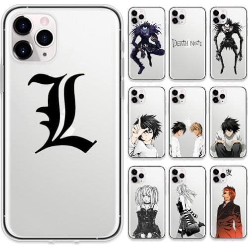 Japanese Anime Death Note Phone Cases for IPhone 12 Mini Pro 7 8 Plus for IPhone 11 Pro X XS MAX XR Ryuk Kira TPU Cover Coque
