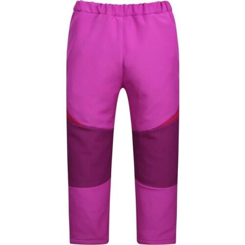 Children Winter Skiing Hiking Pants Waterproof Warm Fleece Pants Boy Girl Trousers Outdoor Sports Climbing Softshell Pants