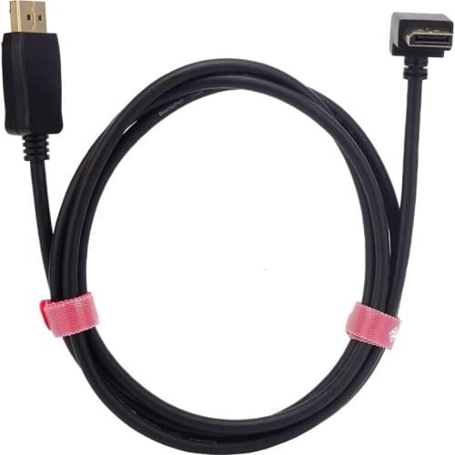 Up 90° DisplayPort Cable 144Hz Display Port Cable 1.2 4K 60Hz DP Vedio DisplayPort to DisplayPort Cable for HDTV Projector PC