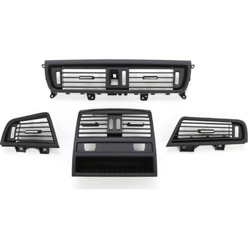 LHD Front Row Wind Left Center Right Air Conditioning Vent Grill Outlet Panel With Chrome Plate For BMW 5 Series F10 F18