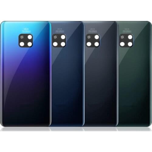 Mate20 Pro Battery Cover For Huawei Mate 20 Pro Housing Glass Repair Replacement Back Door Phone Rear Case + Logo Glue