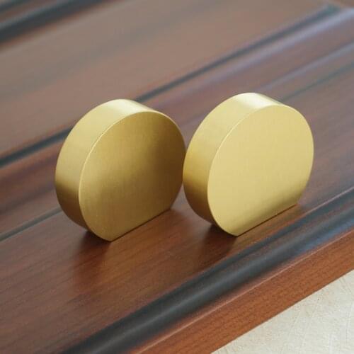 Copper Brass Drawer Knobs Brass Kitchen Cabinet Handles Simple Stylish Wardrobe Closet Door Knob Hardware Modern Furniture Knobs
