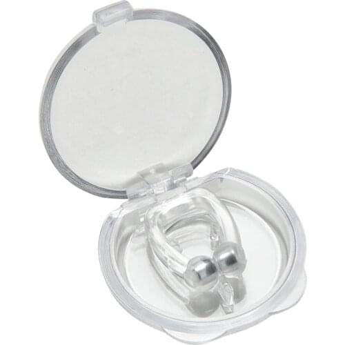 Silicone Magnetic Anti Snoring Nose Breathing Snore Stopper Antisnoring Device For Sleeping Apnea With Case