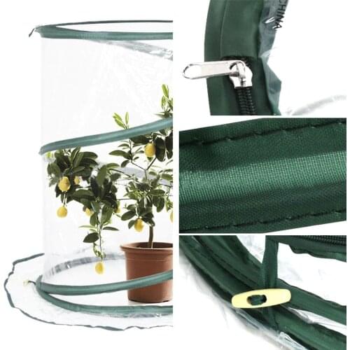 Mini Greenhouse Flower House Portable Home 50x68CM Foldable Plant Cover Durable Waterproof Insect Prevention Sun Protection