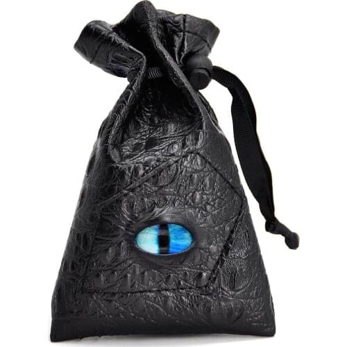 DIce Bag PU Leather Dice Pouch Perfect for Coin, D&D, Game