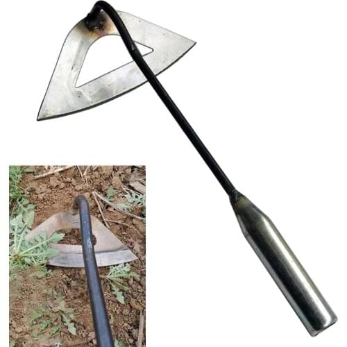 Traditional Household Welded Garden Hoe Weeding Cotton Hand Tool Sickle Cultivating Gardening Cultivator Planting Garden Tool