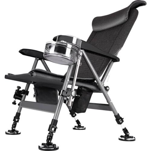 All terrain fishing chair thickened folding reclining multifunctional super portable fishing seat stool fishing chair