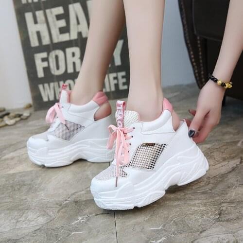 Dropshipping Women Sandals 2019 Summer Casual Shoes Fashion Hollow Out Wedges Gladiator Sandals Women High Heel Platform Sandals