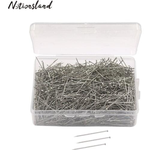 1600pcs 26mm Head Pins Dressmaker Pins for Sewing Quilting Patchwork Dressmaking Craft Stainless Steel Pin Sewing Accessories