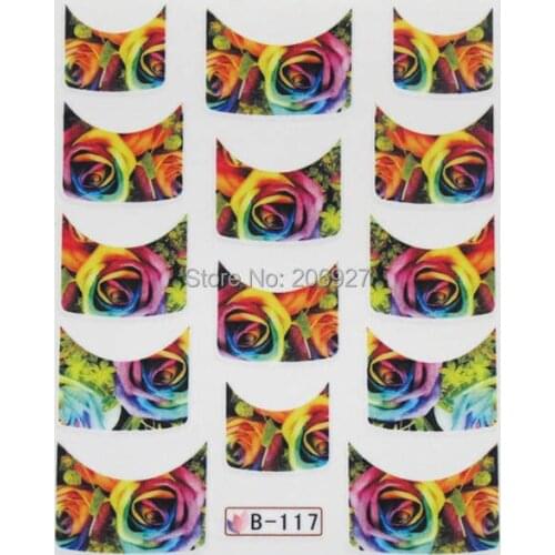 2PCS B117 Nail Art Water Decal Nail Water Transfer Sticker