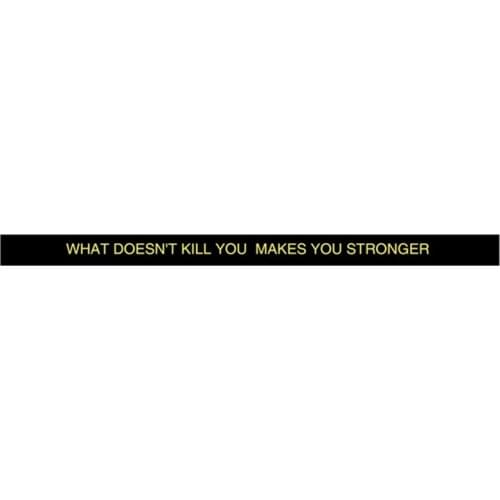 300pcs Motivational Black WHAT DOESN'T KILL YOU MAKES YOU STRONGER Silicone Bracelets Rubber Wristbands Free Shipping by DHL