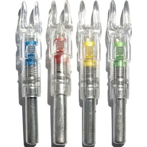 Automatically Lighted Arrow Nock Bow String Activated LED Lighted Nock End For .244 inch 6.2 mm Inside Diameter Arrows
