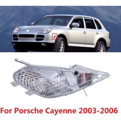 CAPQX For Porsche Cayenne 2003 2004 2005 2006 Auto Front Side Fender Maker Light Side Corner Turn Signal Flashing Lamp