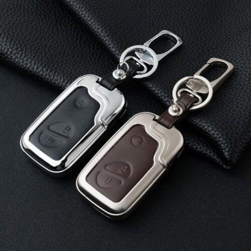 Zinc alloy + leather 3 button car key case style for Lexus NX GS RX IS ES GX LX RC 200 250 350 LS 450H 300H 5 orders