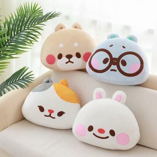 Ins hot high quality TonTon Friends Plush Pillow Sofa Cushion Tobi Winnie Yuta Bella super cute Shiba Inu Birthday Gift for kids