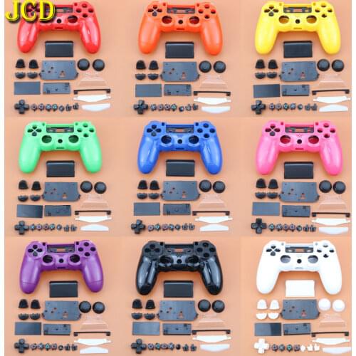 JCD Full Shell and Buttons Mod Kit For DualShock PlayStation 4 PS4 JDM-010 / 011 / 001 Controller Handle Housing Case Cover