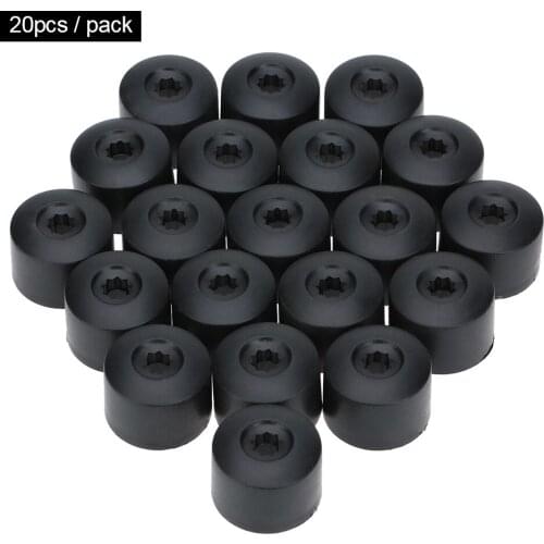 KKMOON 20Pcs/lot 17mm Car Wheel Nut Cover Bolt Cap Removal Tool Protection Caps Covers for VW Golf Bora