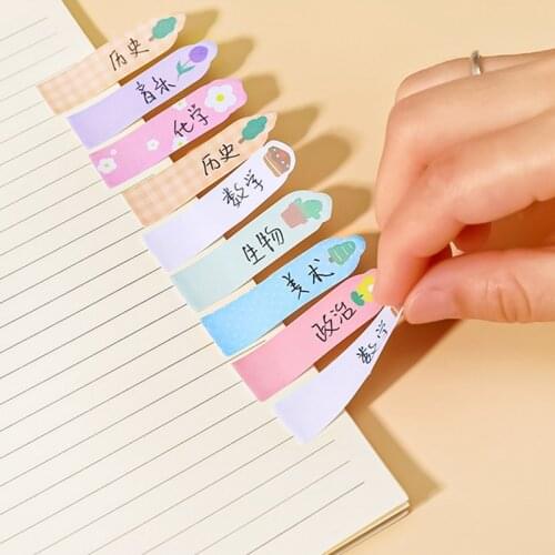 Cartoon Animal Cute Pet Sticky Notes Students Mark Note Paper Stationery Classified Index Sticker Label Maker Memo Pad 12.5*5cm