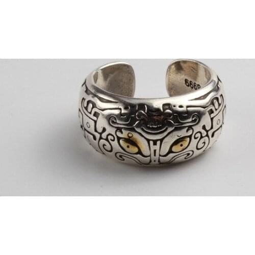 Retro Monster Gothic Eyes Ring For Women Men Punk Biker Ring Party Entertainment Jewelry Hip Hop Teeth Monsters Rings Gift A936