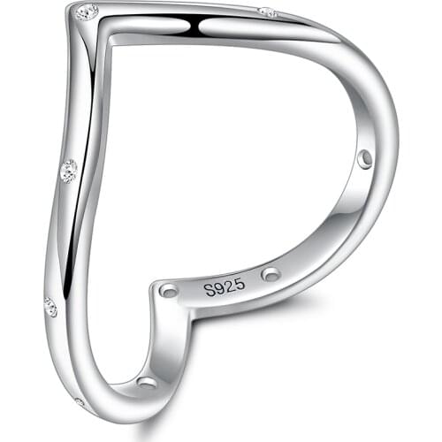 ZEMIOR 100% 925 Sterling Silver Water Drop Clear Cubic Zirconia Finger Rings For Women Wedding Fine Jewelry Give Girlfriend Gift