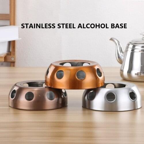 New Portable Stainless Steel Alcohol Stove Practical Alcohol Fire Boiler Base Convenient For Home Small Hot Pot Alcohol Stove
