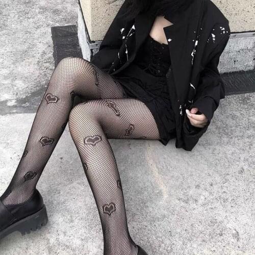 New Sexy Pantyhose Black Women Tights Party Hollow Out Female Mesh Stocking New Arrive Slim Fishnet Stockings Club Wear Hosiery