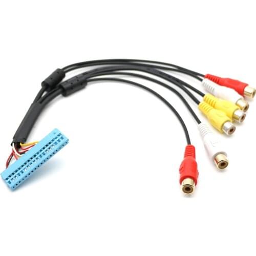 AV Upgrade Video DVD Adapter for Audi VW 54 pin TV Tuner Plug MP3 Audio Rns-E Mfd Navigation Plus 4DO 919 146 B C RNS-D / RNS-E