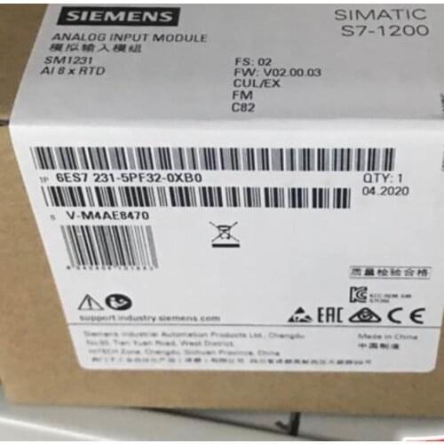 Original 6ES7231-5PF32-0XB0 S7-1200 SM 1231 RTD Warranty 1 year