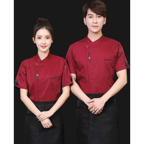 Chefs Workwear Restaurant Hotel Kitchen Professional Chef Uniform Food Service Jacket Long&Short Sleeve Cooking Clothes Tops