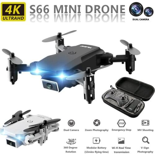 RC Drone 4k HD Wide Angle Camera 1080P WiFi Fpv Drone Height Keep Foldable Quadcopter Helicopter Toys Air Pressure Altitude Hold