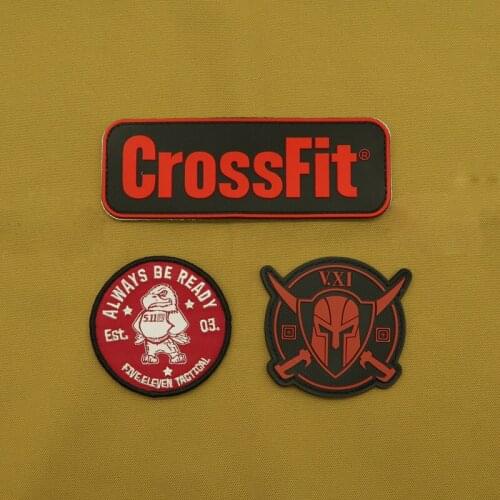 Rare PVC Patch Military Sports 511 CrossFit Tactical Spartan Shield Always Be Ready Armband Decals Clothing Fabric Accessories