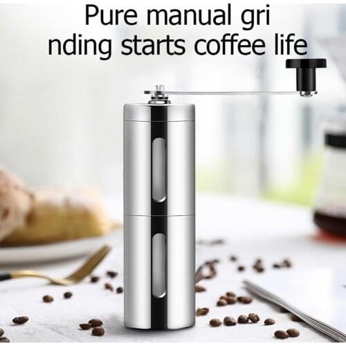 Adjustable Coffee Grinder Mini Stainless Steel Hand Manual Coffee Bean Grinders Mill Kitchen Tool Handmade Crocus Grinders