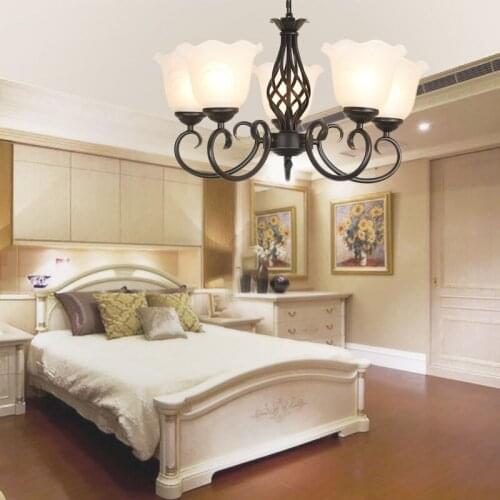Christmas European Fashion Vintage Chandelier Ceiling lamp 6/8 Candle Lights Lighting Fixtures Iron Home Lighting E14 Modern