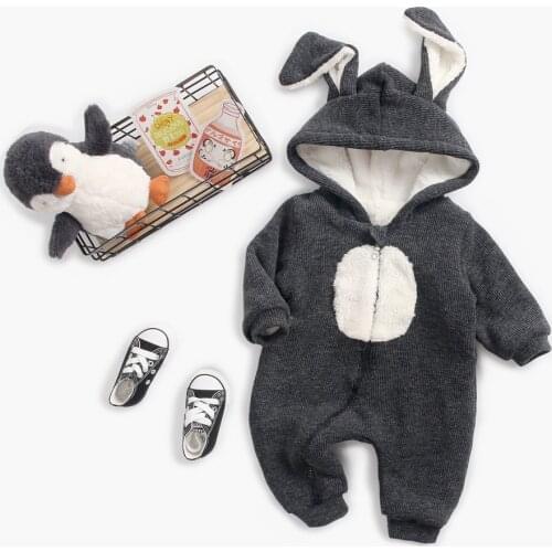 Sanlutoz Winter Baby Romper for Newborn Baby Clothing with Hooded Cute Animal Toddler Infant Rompers Fashion