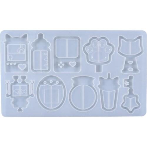 Quicksand Shaker Crystal Epoxy Resin Mold Hanging Pendant Silicone Mould DIY Crafts Jewelry Decorations Casting Tools