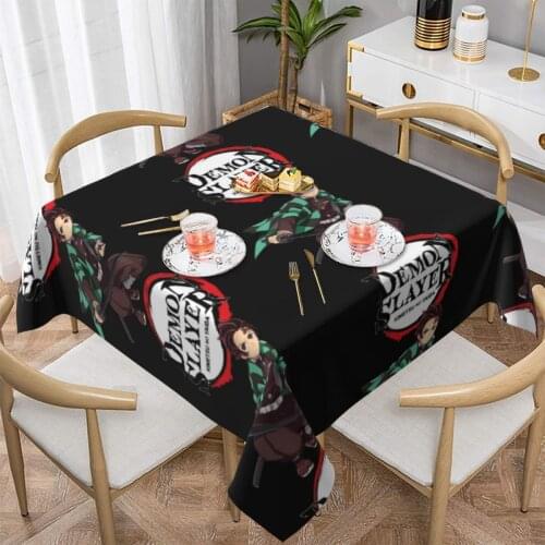 Kimetsu No Yaiba Tablecloth Wholesale Retro Table Cover Outside Printed Protection Polyester Table Cloth
