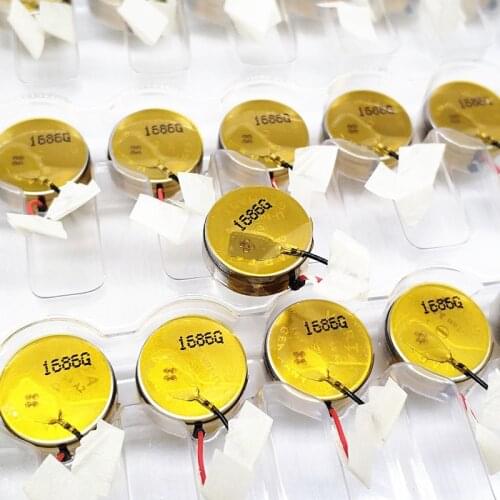 Replacement 100mAh Li-Ion 3.7V Button rechargeable Battery for Wireless Bluetooth Earphone 16*5.4mm 3.2G
