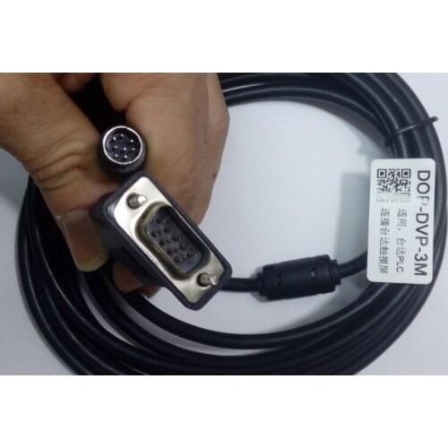 Compatible DOP-DVP Communication Cable for DOP-A HMI and PLC, DOPDVP PLC Cable, Replacement of DOP/ DVP