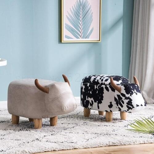 Change shoes stool creative children stool storage stool cartoon elephant animal stool Nordic storage foot stool