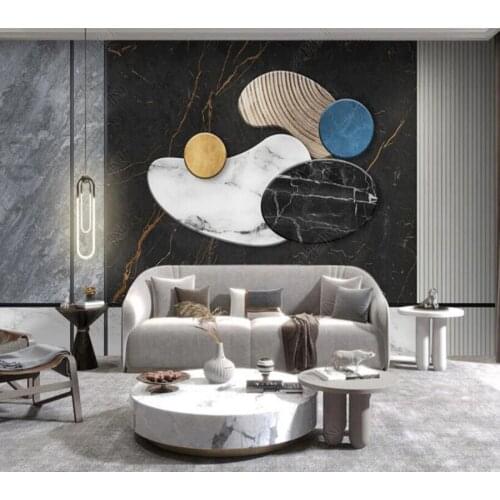 Papel de parede light luxury high-grade solid wood grille 3d wallpaper mural,living room tv wall bedroom wall papers home decor