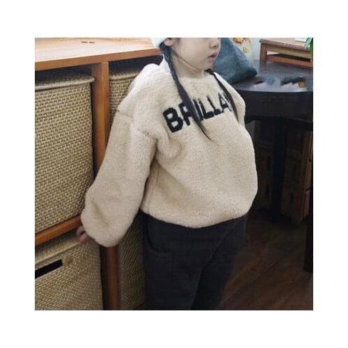 Toddler Boys Sweatshrits Kids Velvet Thick Pullovers Top Tees Baby Girl Winter Clothes 2019 New Kids Long Sleeve Sweaters 2-7Y