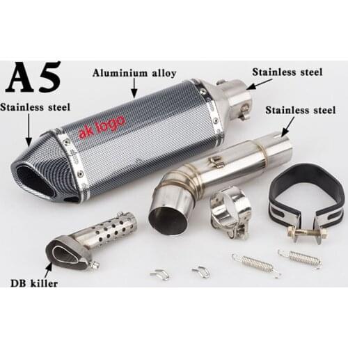 Motorcycle Moto Exhaust Pipe And Link Pipe With DB Killer For CB600F Hornet CBR600F 2007-2013 Escape Moto Motocross
