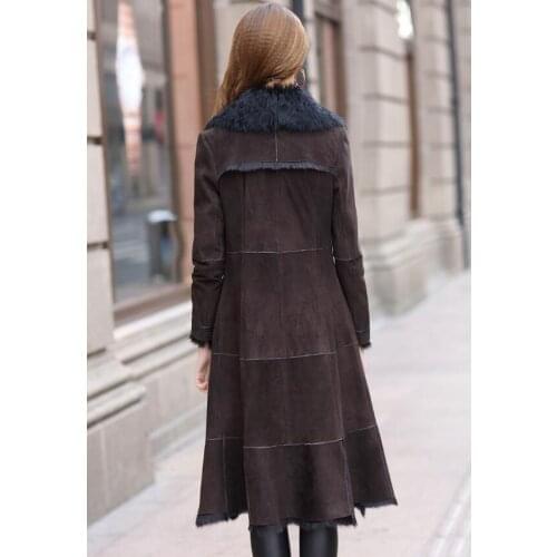 Top Quality Double Faced Fur Coat Women Winter Warm Wool Thick Fur Jacket Casacas Para Mujer Invierno HZ9797 MF355