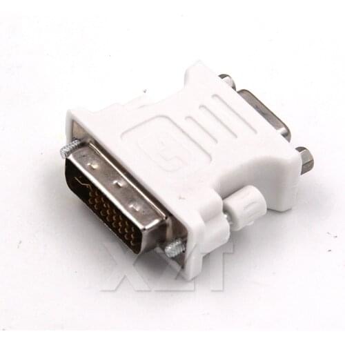 High Quality 1pcs DVI-I 24+5 Pin VGA Male to DVI Female Video Converter Adapter for PC laptop