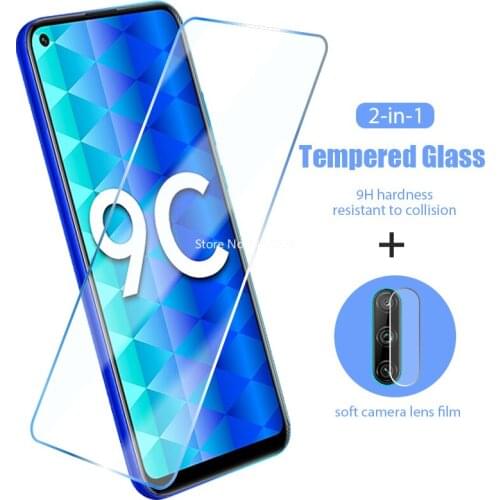9H Tempered Glass for Huawei Honor 9A 8A Pro 8C 9C Camera Lens Screen Protector for Honor 9C 7X 8X Protective Film Glass